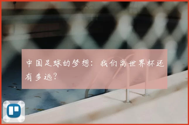 中国足球的梦想：我们离世界杯还有多远？